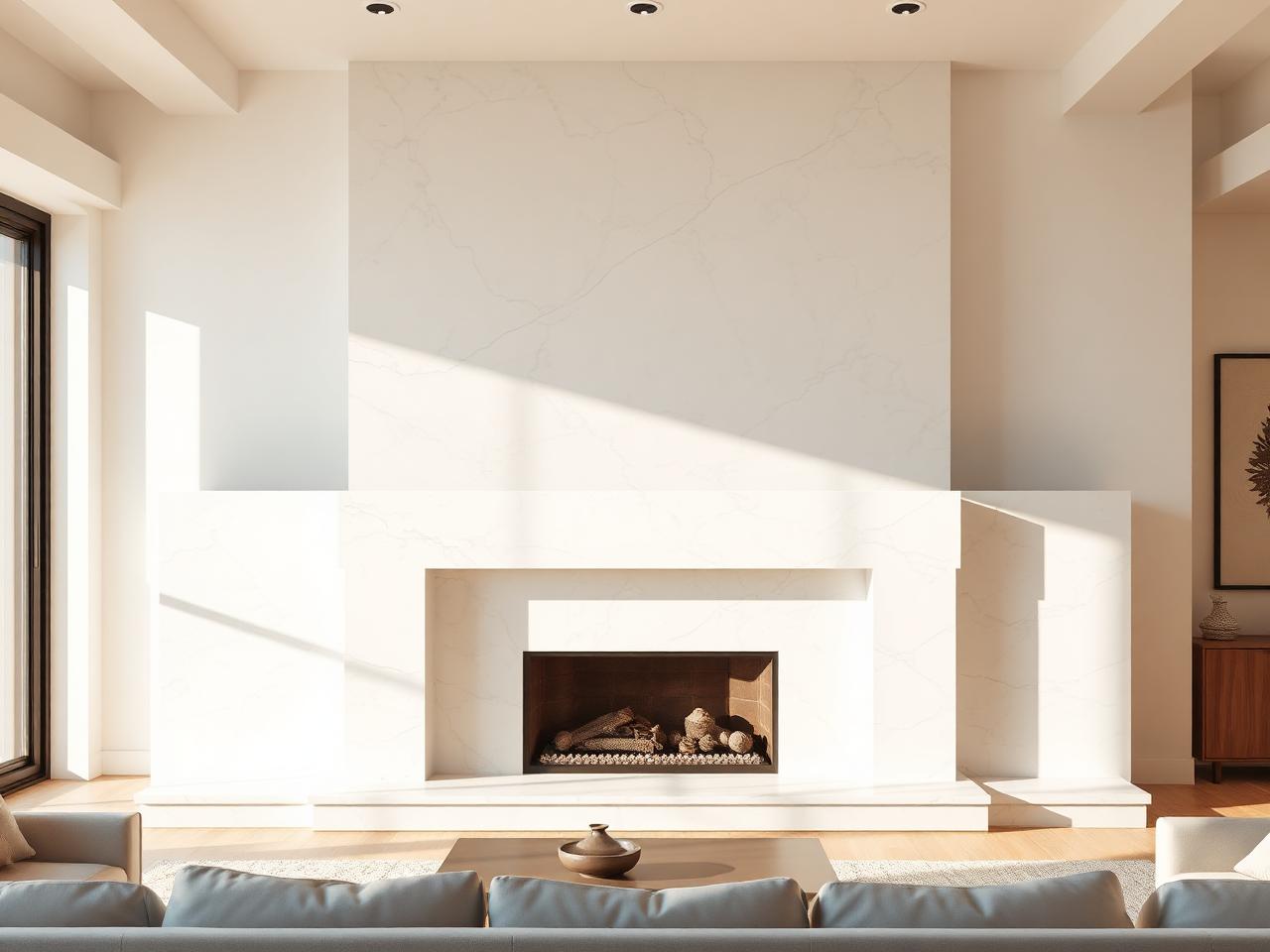 Sculpted Fireplace Surround