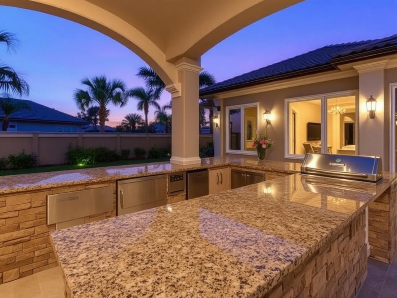 Granite Outdoor Kitchen